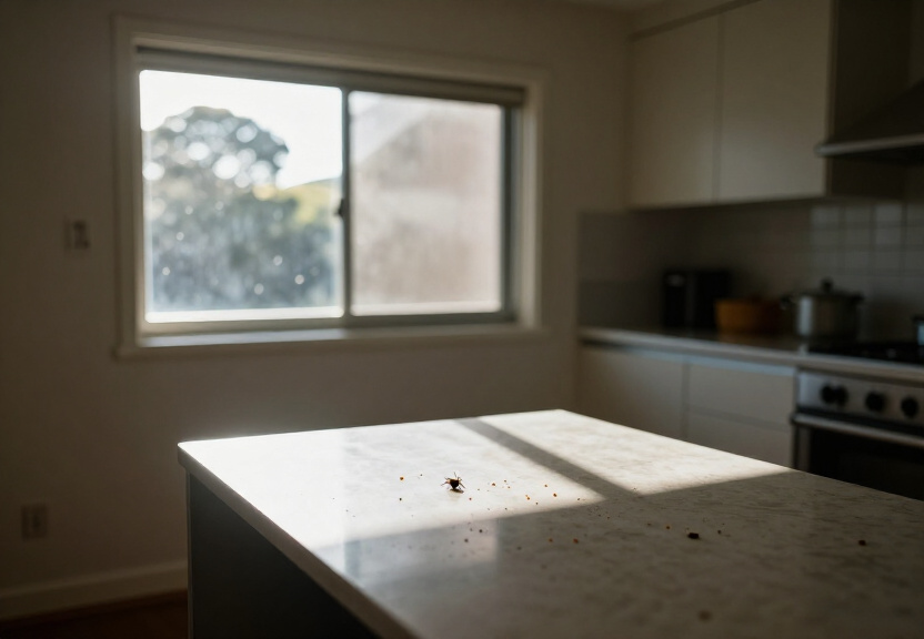 Cockroaches and droppings behind a Beaumont Hills restaurant appliance