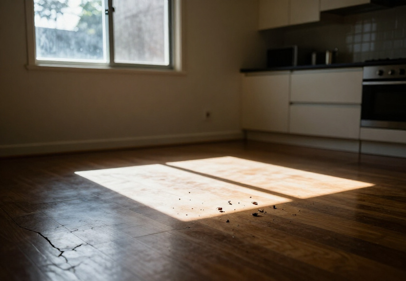 Termite damage in a Beaumont Hills home before treatment